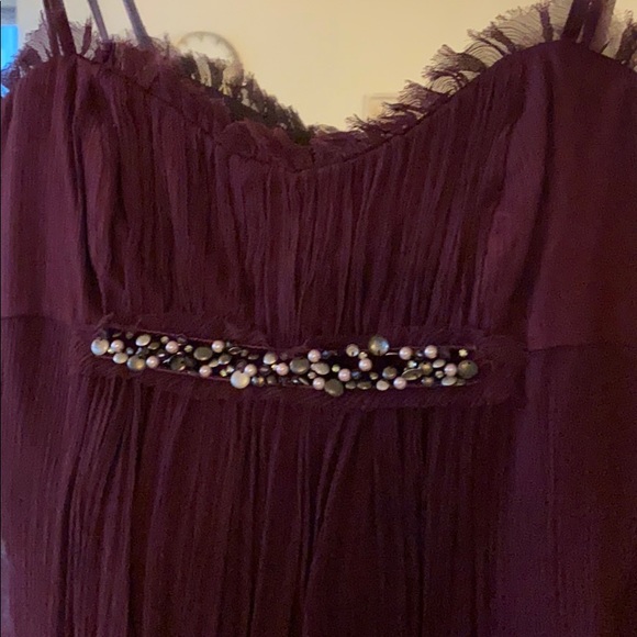 BCBG strapless deep Fuschia/purple silk dress sz 2 - Picture 5 of 8